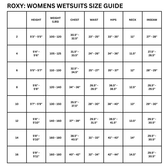 Roxy Women's 8 Wetsuit Top Neoprene Long Sleeve Pullover Surf Swim Black - Picture 6 of 6